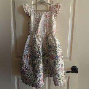 Rare Editions Floral Kids Dress in Pink and Purple